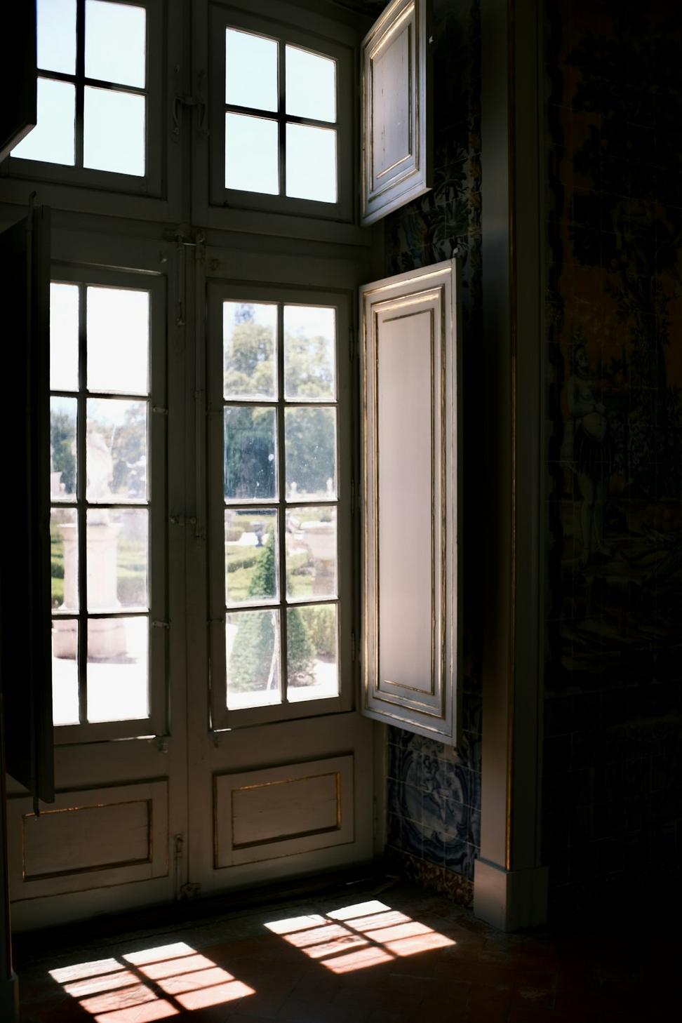 Interior showing old meets new