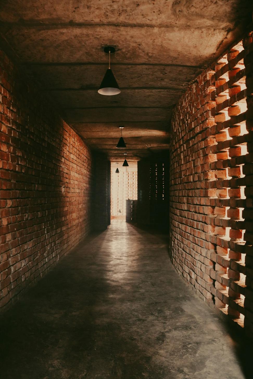 Co-working interior with exposed elements