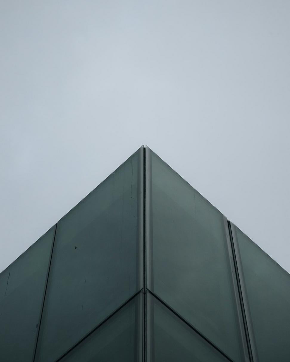 Contemporary addition with glass walls